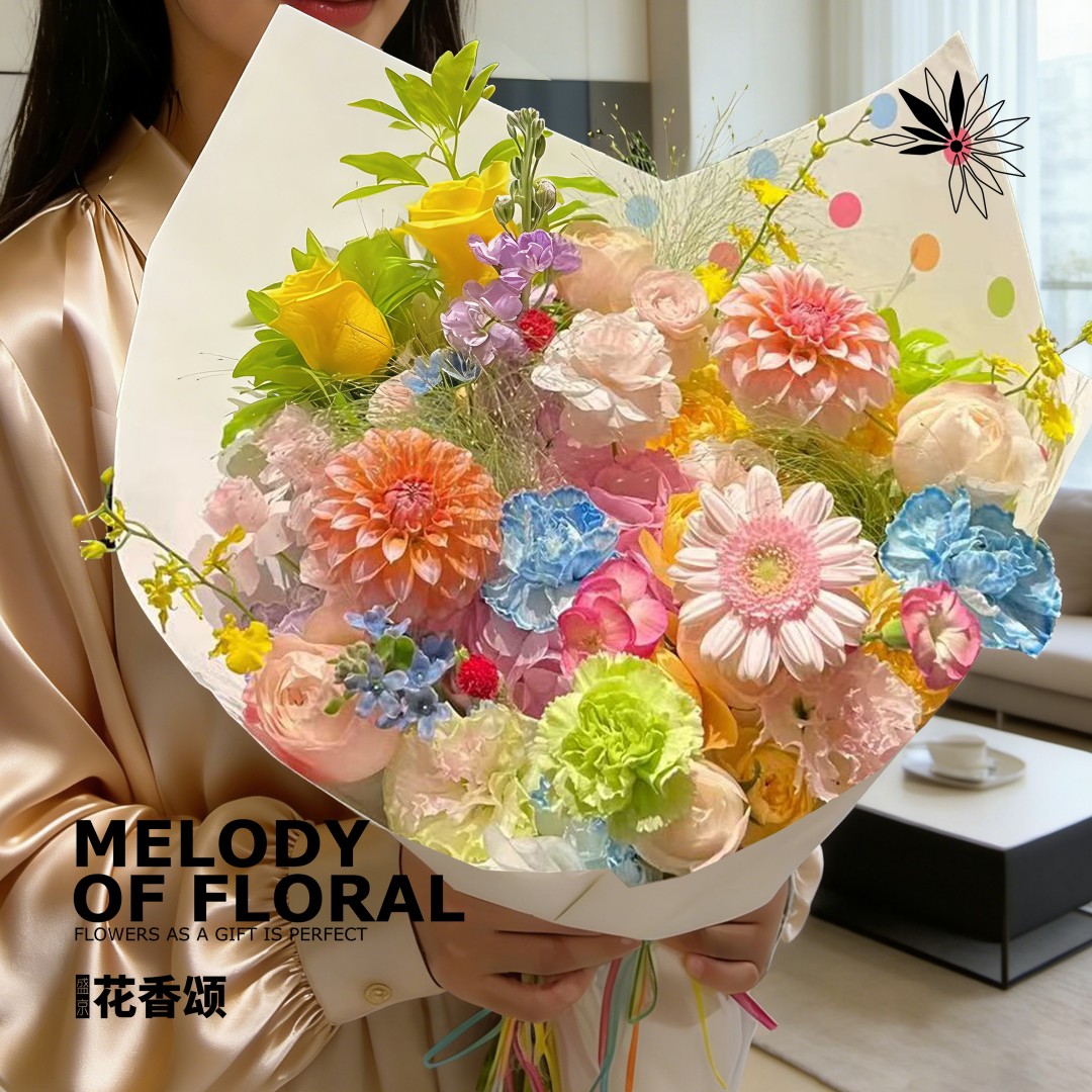 浪漫多巴胺花束(M)